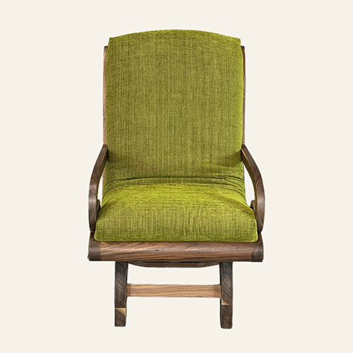 square thumbnail of Campaign Living Room Seating Armchair w/Swivel