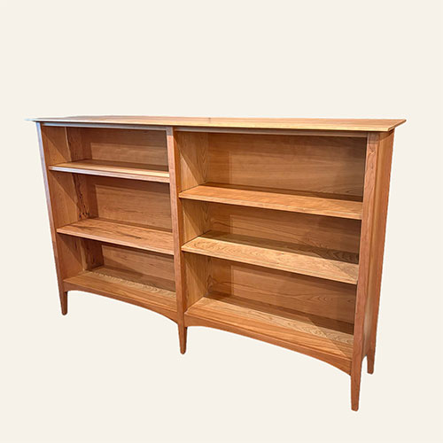 square thumbnail of New England Bookcase 45h double width