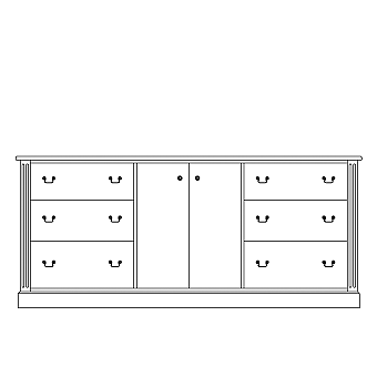 6-drawer horizontal w/doors, starting at 6490