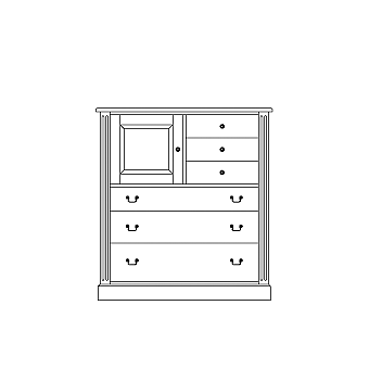 6-drawer vertical w/door, starting at 4950