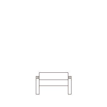 Ottoman w/slant top, starting at 1165