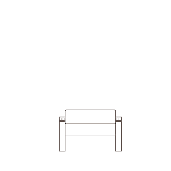 Small Ottoman w/slant top, starting at 1165