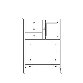 6-drawer vertical w/door, starting at 4950