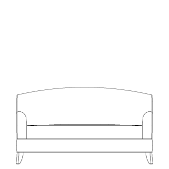 Loveseat w/arms, starting at 3060