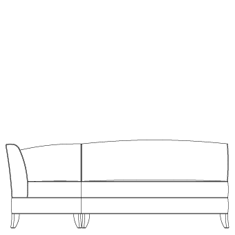 Loveseat-Corner-Loveseat Modular Sectional, starting at 7770