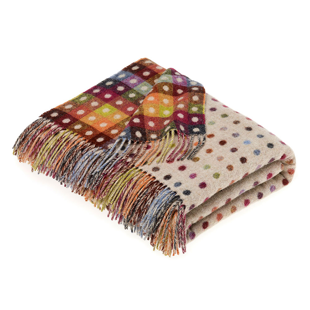 Large thumbnail of Rainbow Multi Spot Throw (2 colorways)