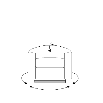 Armchair w/Swivel-Glider, starting at 2760