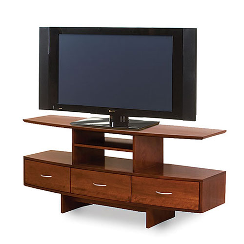 solid wood audio center handcrafted in Vermont
