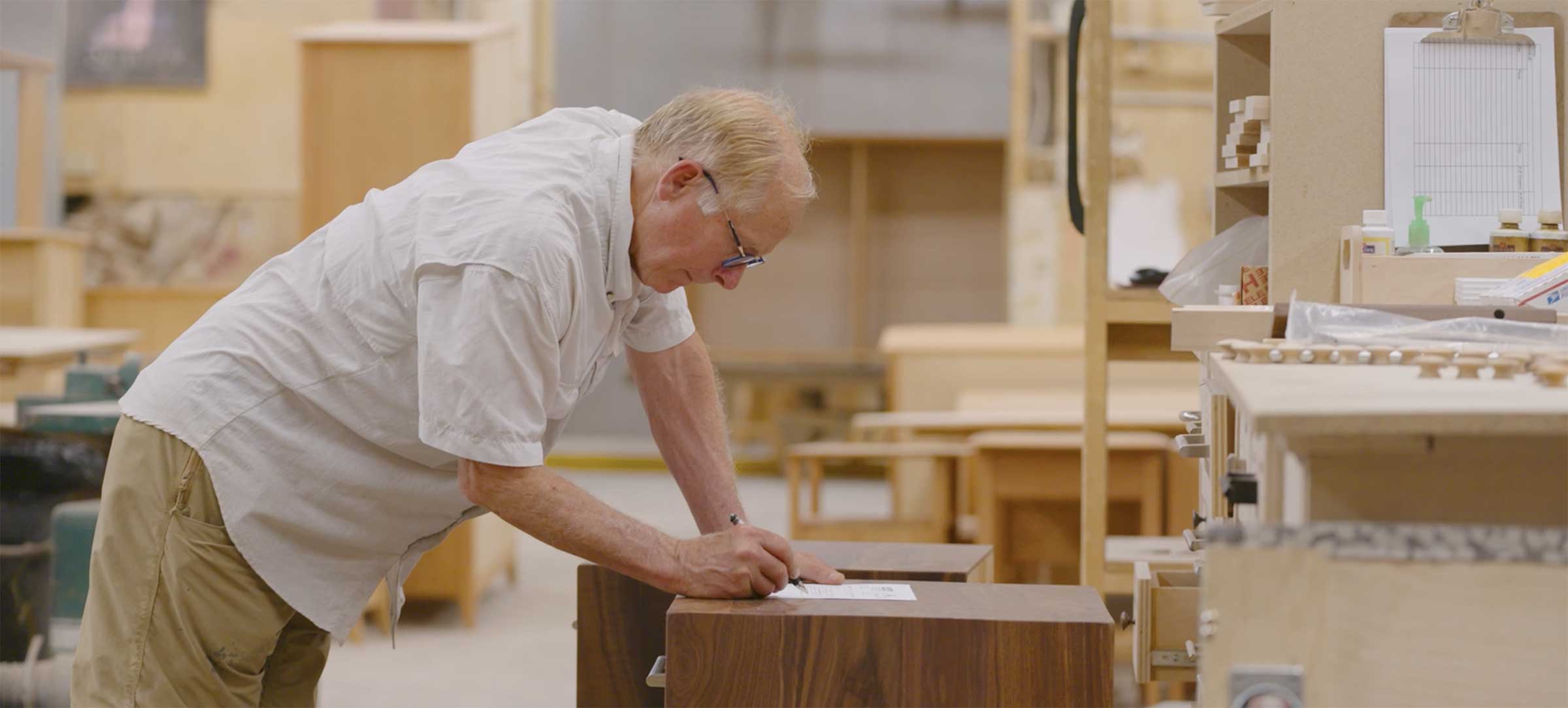 man working in a workshop