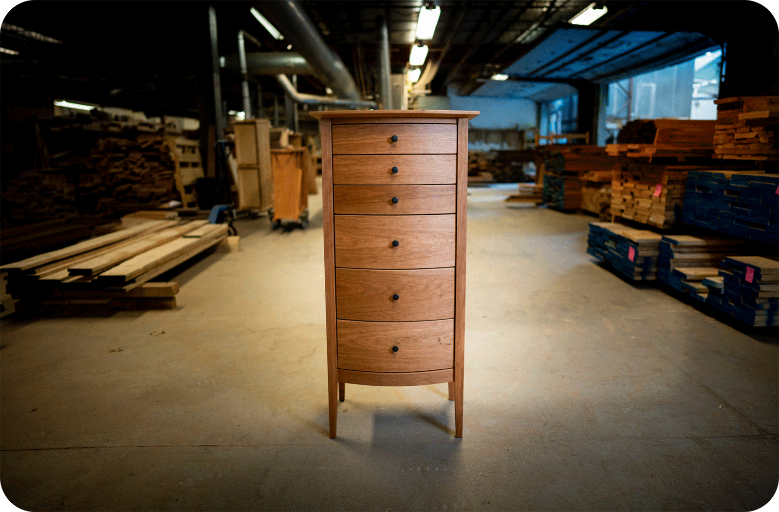 lingerie chest in the workshop